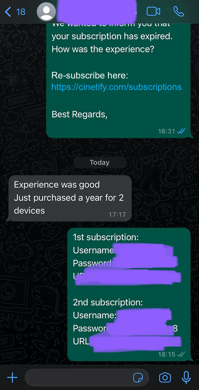 Flexible IPTV subscription options